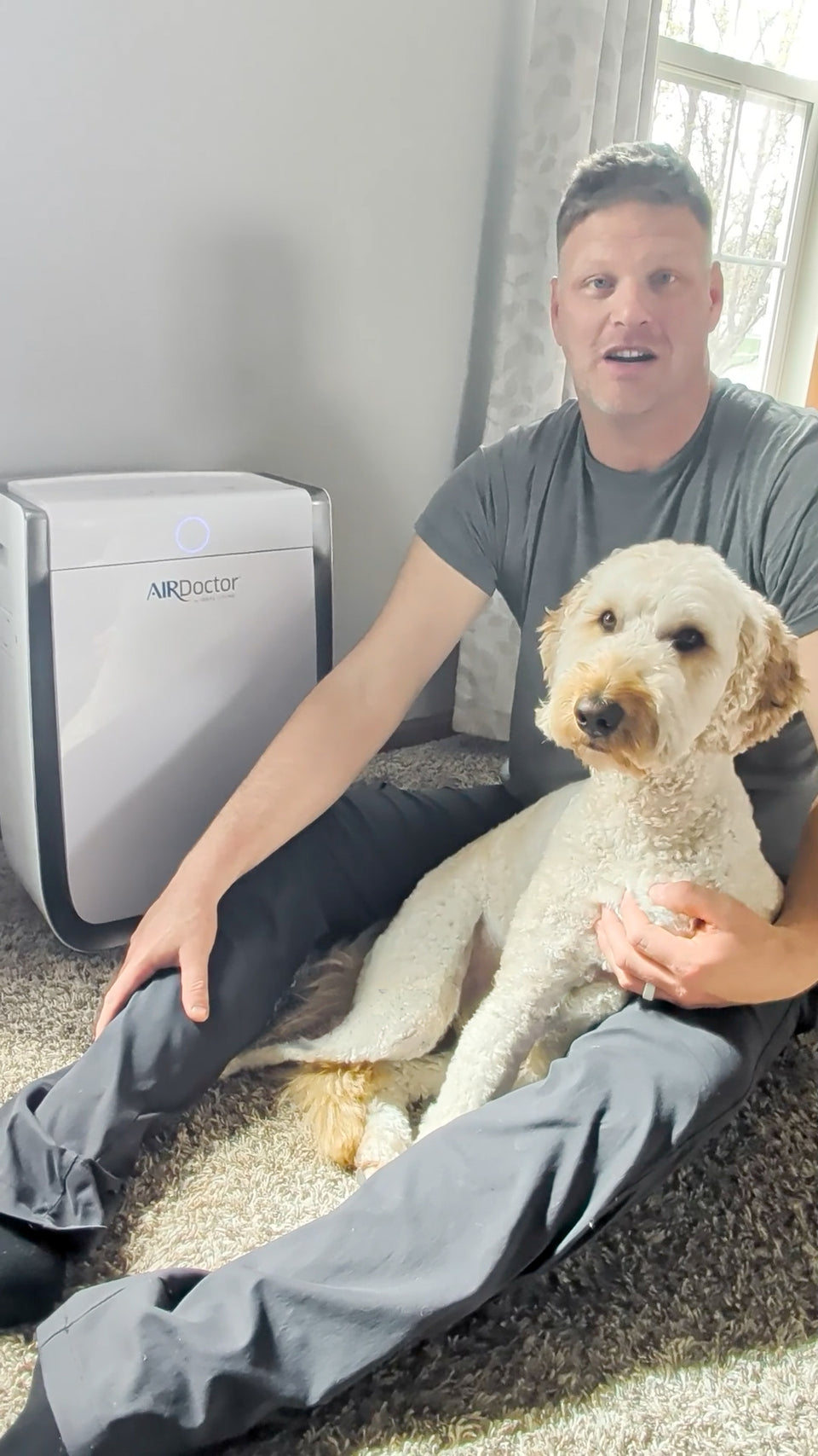 Customer using AirDoctor