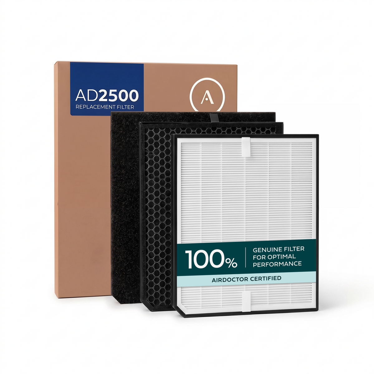 AirDoctor 2500 Series 1-Year Filter Combo Pack with three filters for optimal air purification performance.