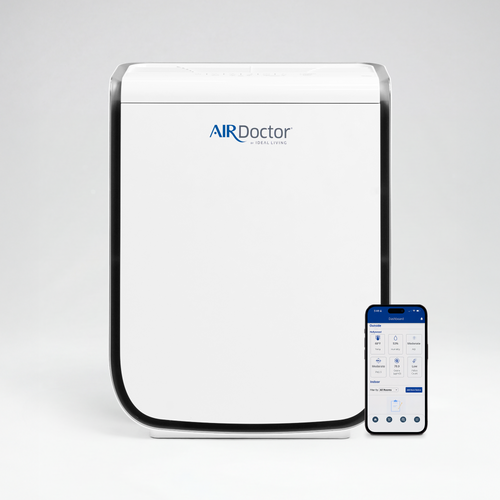 AirDoctor 2000 Smart air purifier with app-connected air quality monitoring display