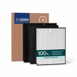 AirDoctor 2000 Series 1-Year Filter Combo Pack with HEPA and activated carbon filters. 100% genuine certified.