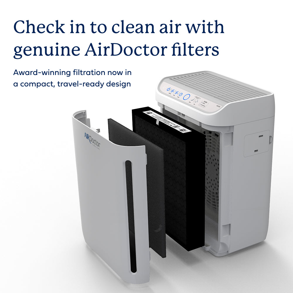 AirDoctor GO! filter stages displayed