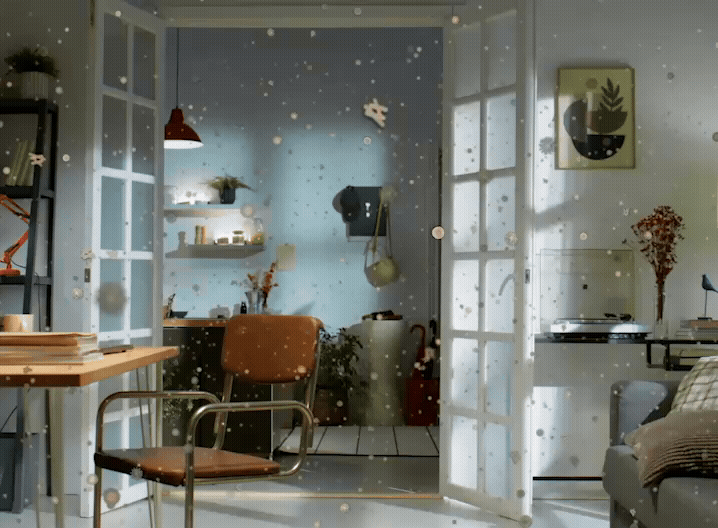 Particles Floating in the Room