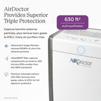 AirDoctor 3500 air purifier product view showing compact design and room placement