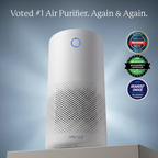 AirDoctor 4000 white air purifier with award winning badges