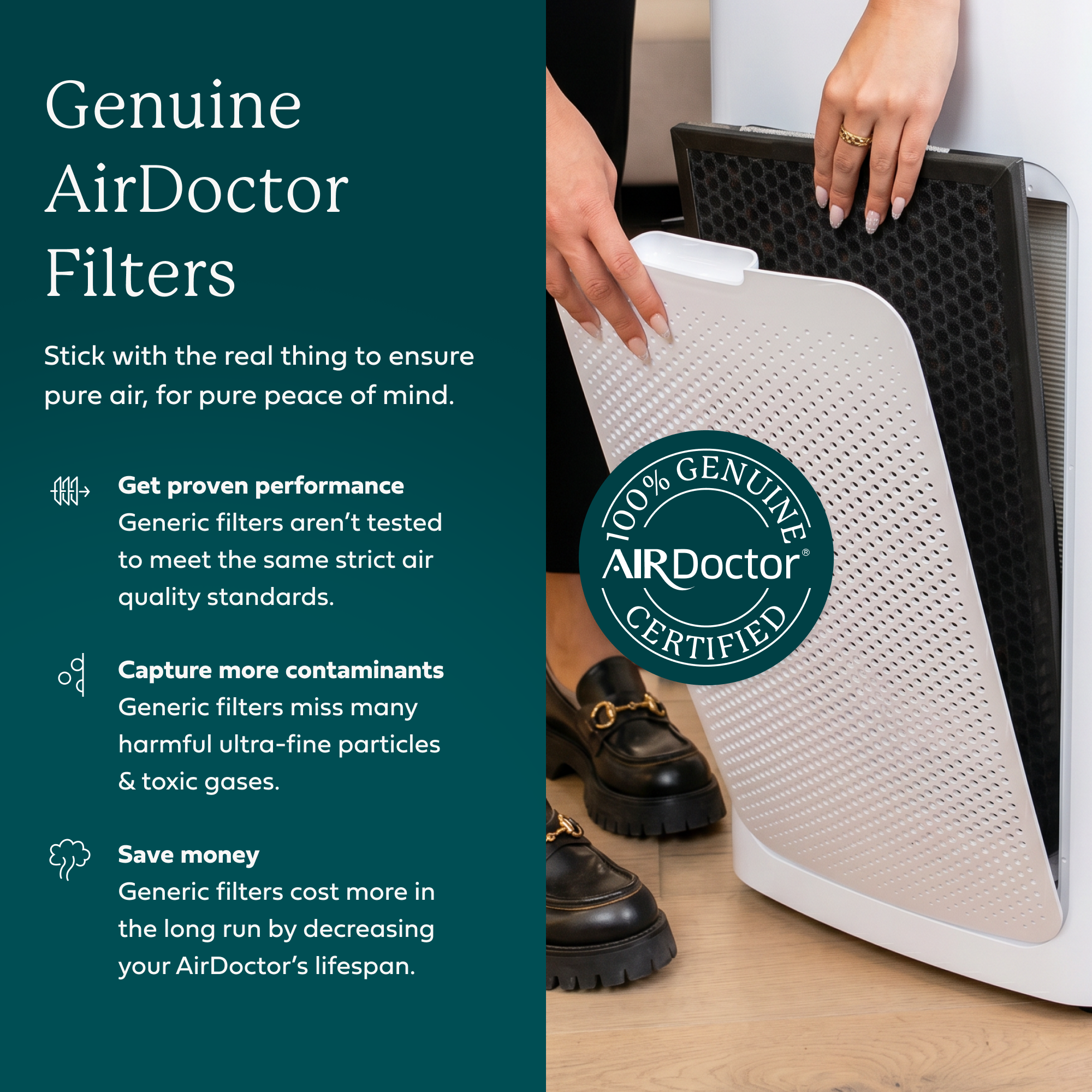 AirDoctor 5000 Series Premium Carbon/VOC Filters (2-Pack)