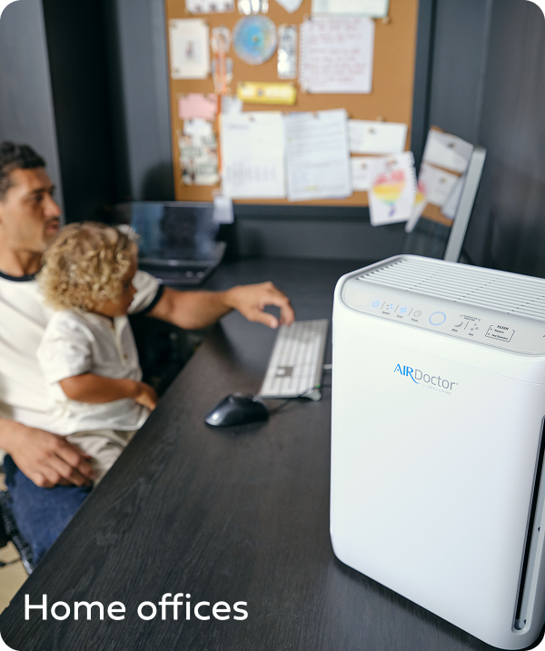 AirDoctor GO! in a home office