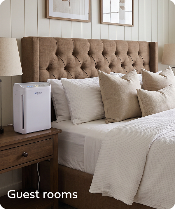 AirDoctor GO! in a guest room