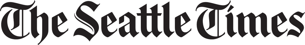 Logo of The Seattle Times in black text on a white background
