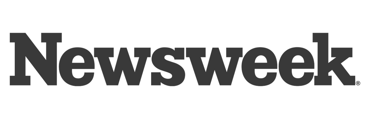 Black 'Newsweek' logo on a white background