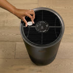 AromaTru diffuser clip on an airdoctor air purifier