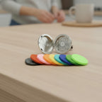 AromaTru diffuser clip with inserts for essential oil drops